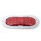 Truck-Lite 60 Series, Led, Red, Oval, 26 Diode, Stop/Turn/Tail, Gray Flange Mount, Fit N Forget S.S., 12V 60252R - alternate 5